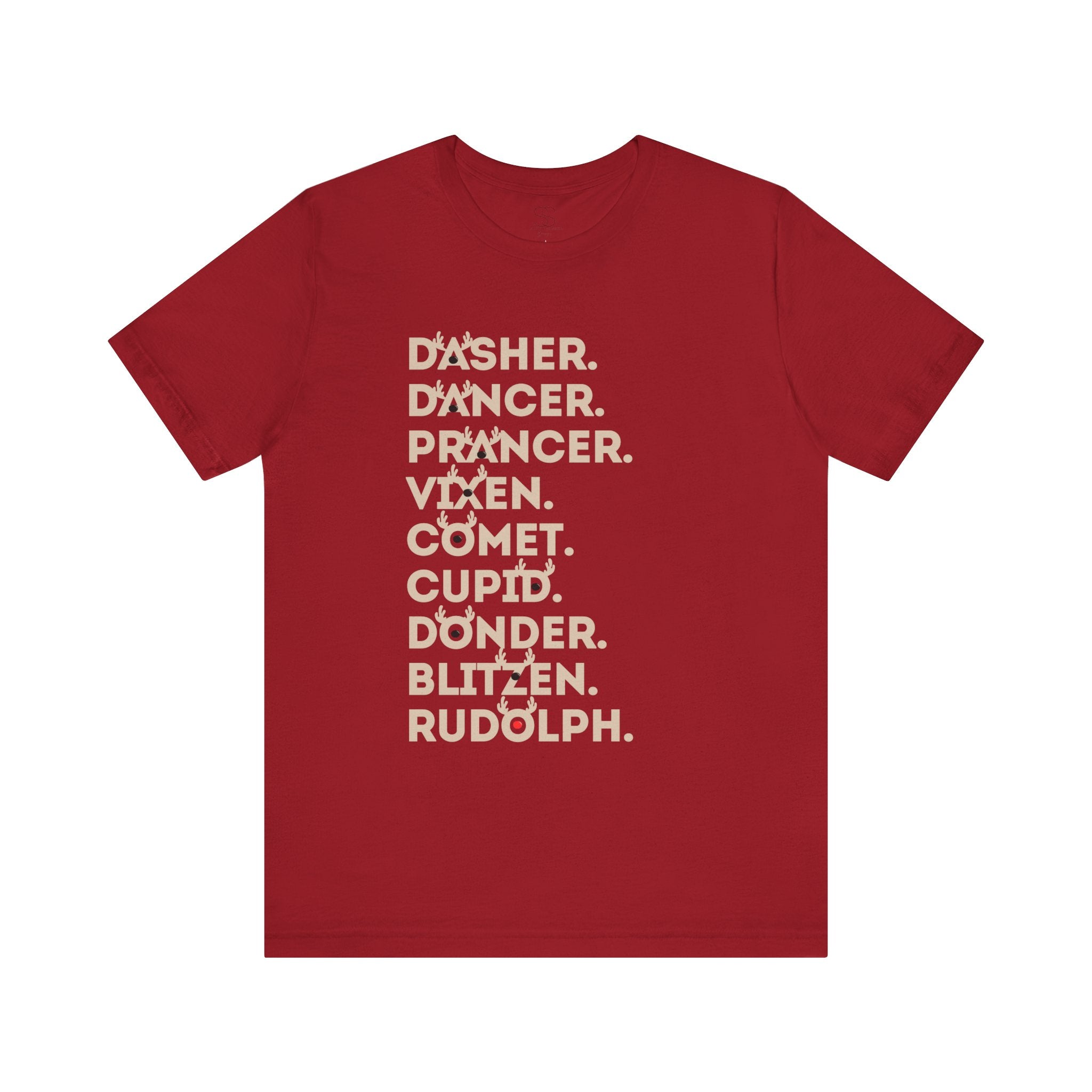 Christmas Reindeer Names Tee