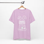 Easter Bunny Typography Tee — "Happy Easter" Spring Graphic T-Shirt