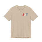 Jadran Junior Tamburitzans Adult T‑Shirt - White and Red Lettering & Serbian Logo