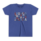 Retro 'America' Patriotic Graphic Youth T-Shirt
