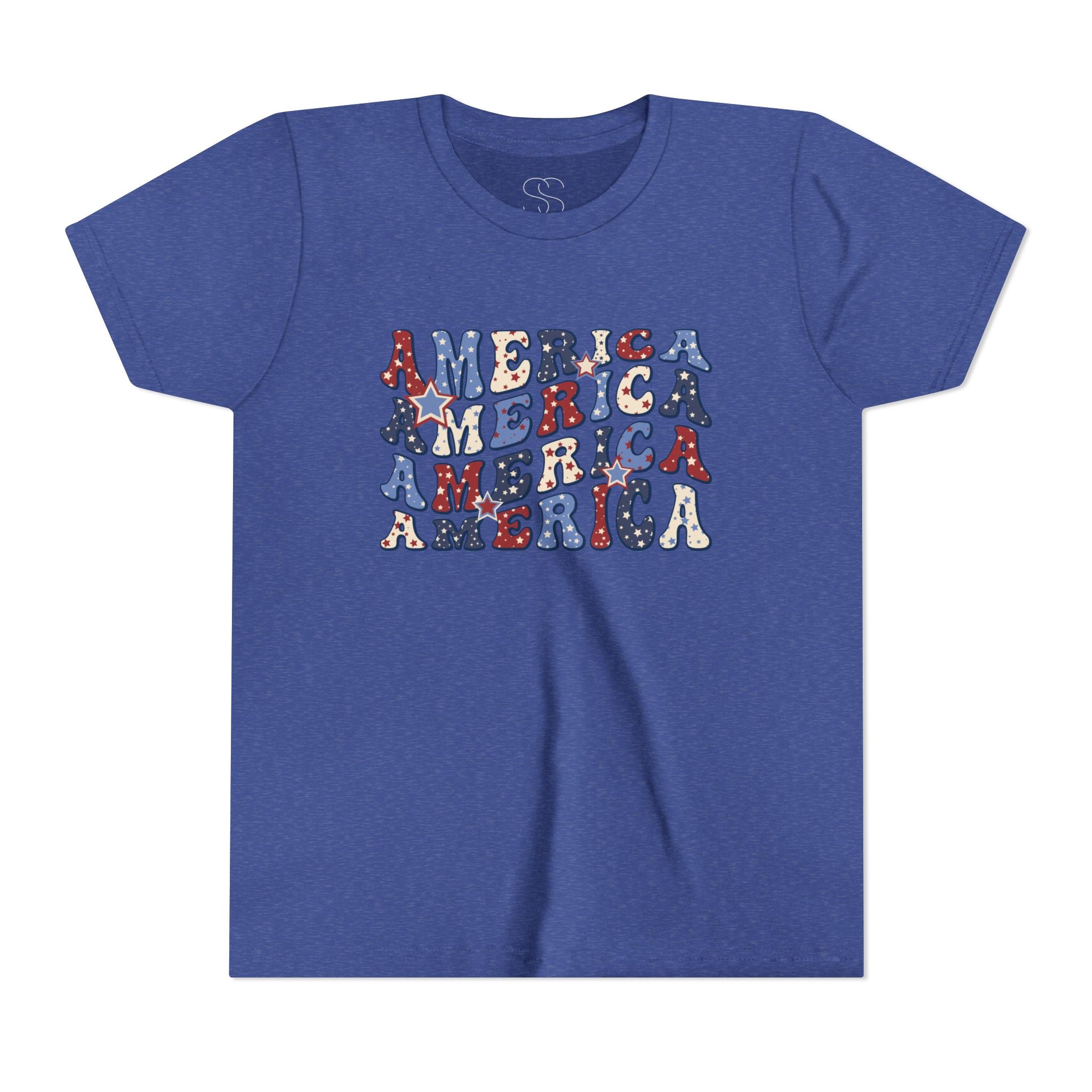 Retro 'America' Patriotic Graphic Youth T-Shirt