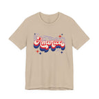 America Retro Graphic Tee - Patriotic 4th of July T-Shirt