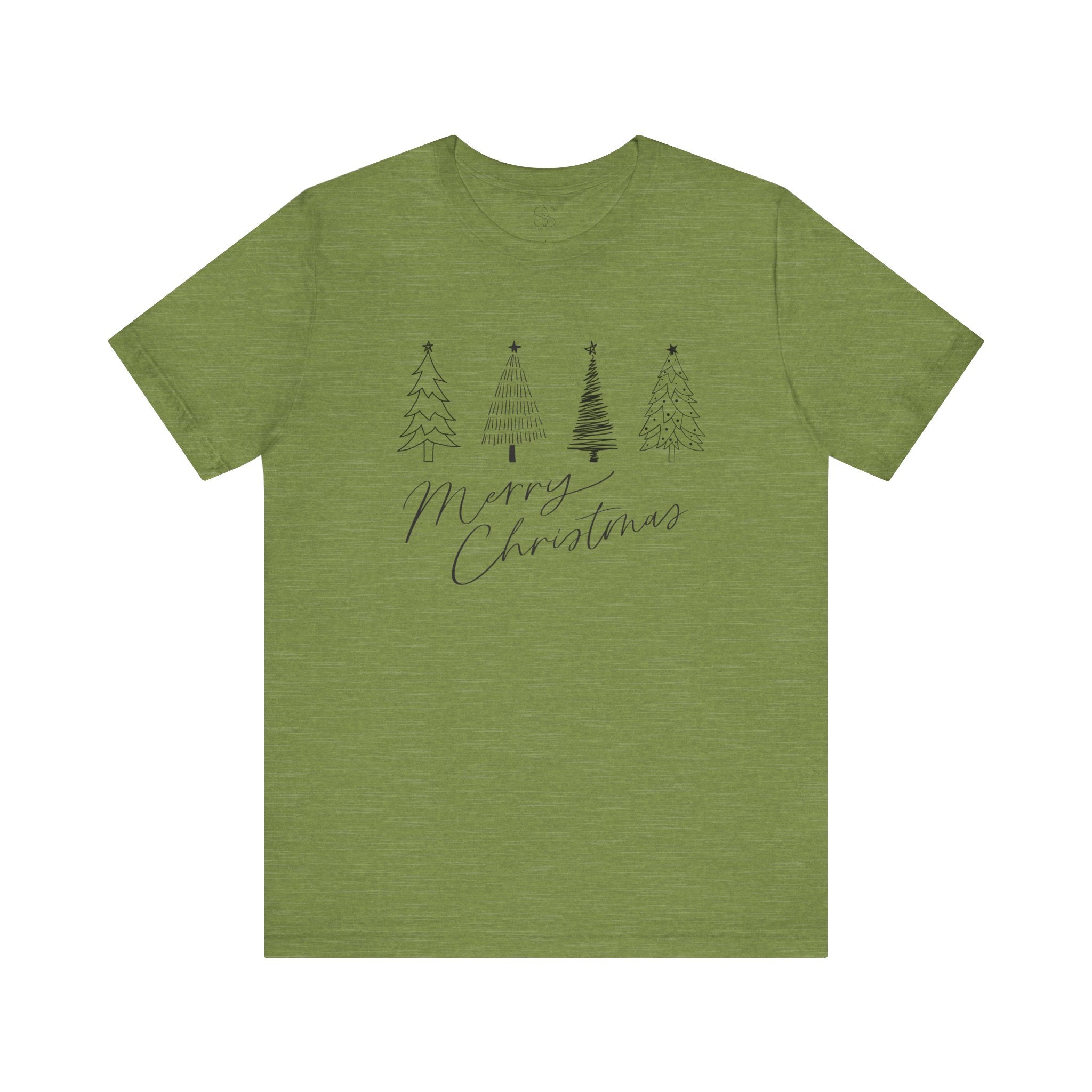 Merry Christmas Minimal Tree Tee