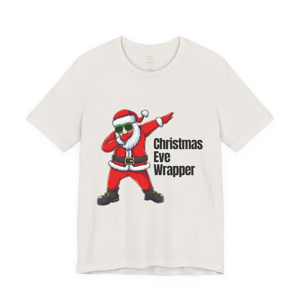 Christmas Eve Wrapper T-Shirt — Dabbing Santa Holiday Tee
