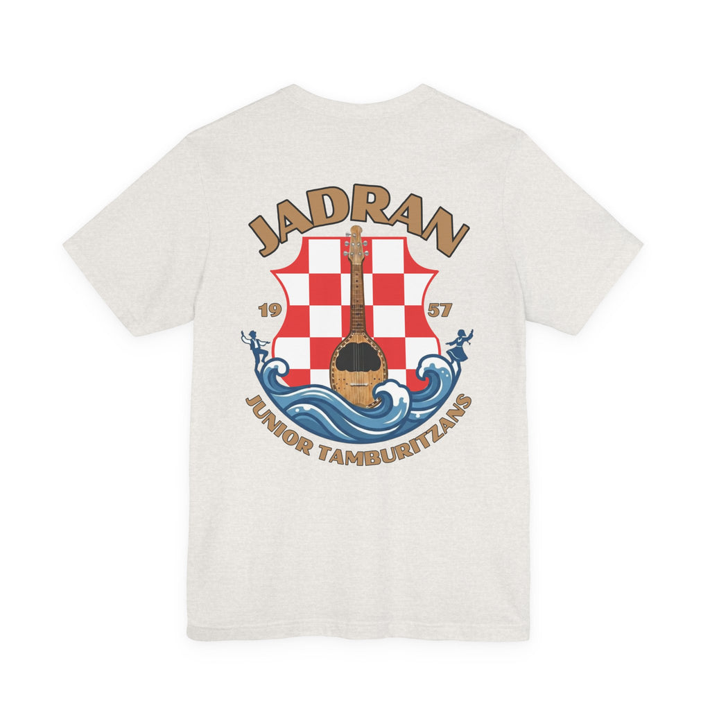 Jadran Junior Tamburitzans Adult T‑Shirt - Tan Lettering
