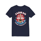 Jadran Junior Tamburitzans Kid Shirt - White and Red Lettering & Serbian Logo