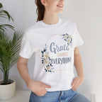 Grace Changes Everything Floral Tee