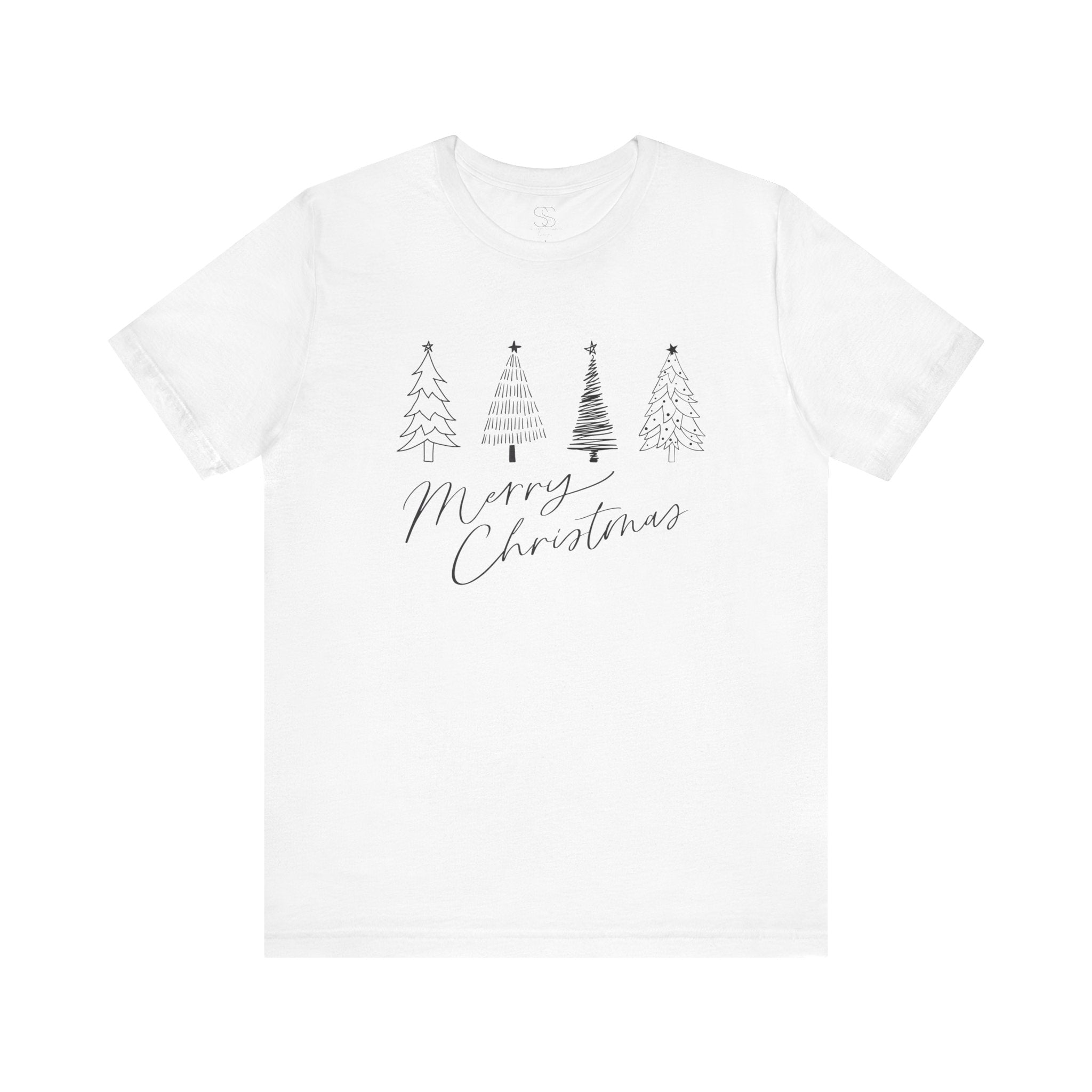 Merry Christmas Minimal Tree Tee