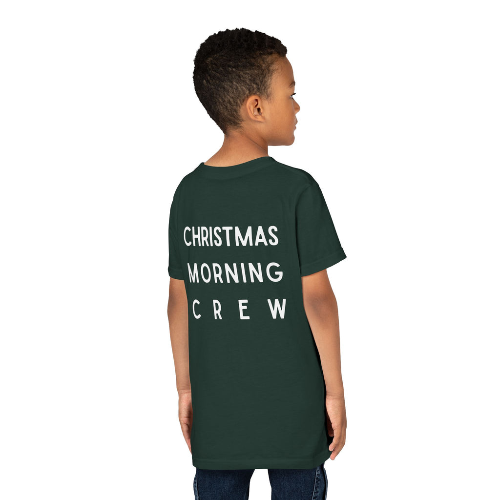 Youth Tee — "Christmas Morning Crew" Holiday Kids T-Shirt