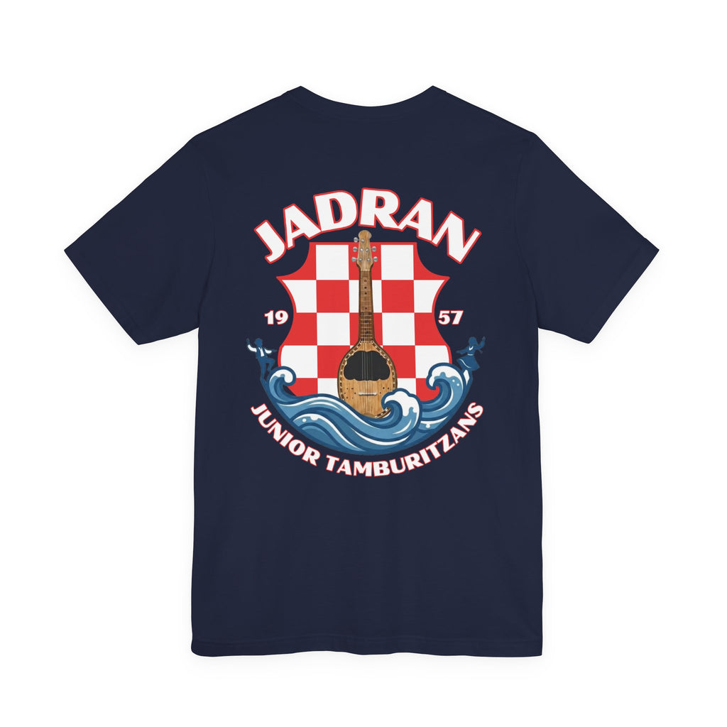 Jadran Junior Tamburitzans Adult T‑Shirt - White and Red Lettering