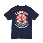 Jadran Junior Tamburitzans Adult T‑Shirt - White and Red Lettering