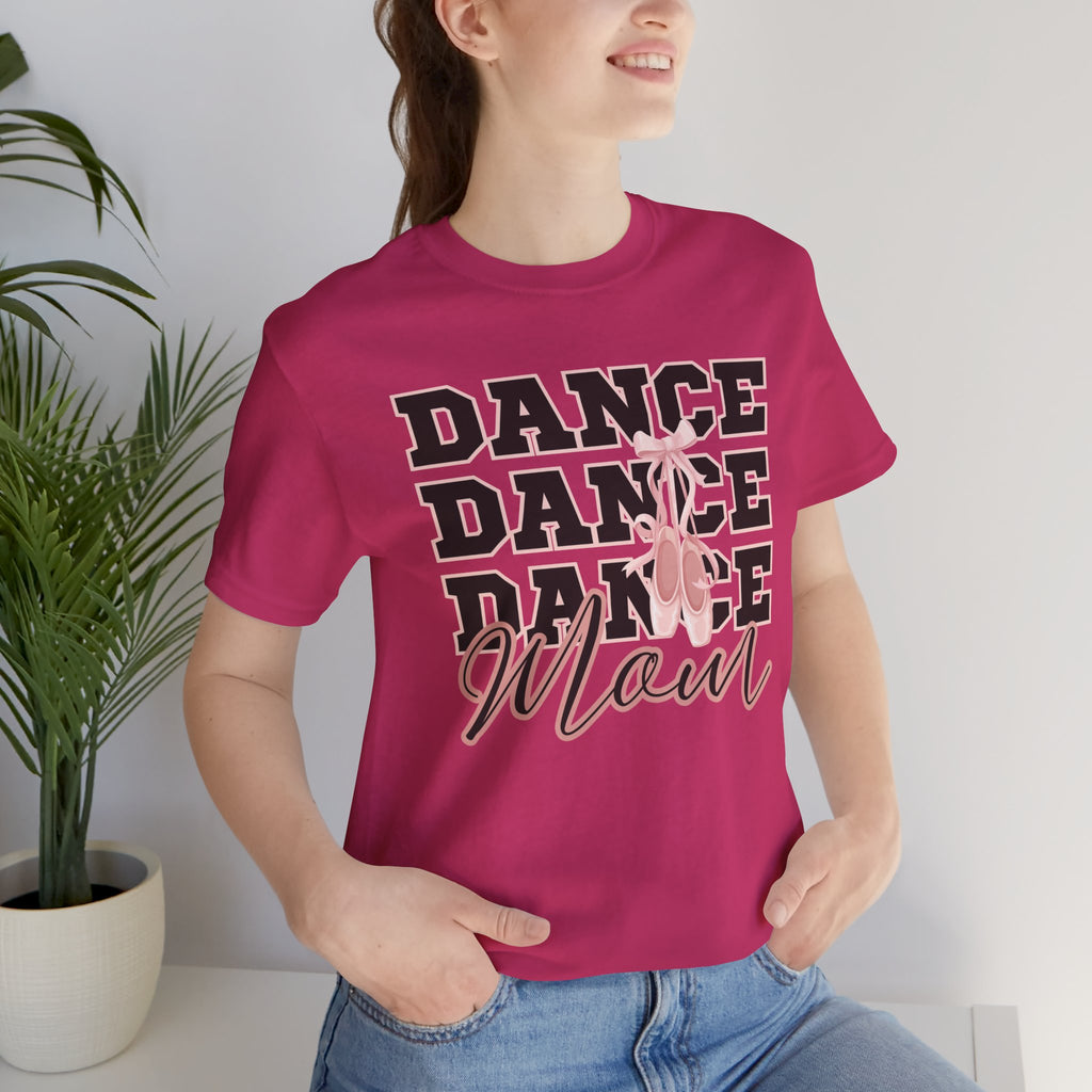 Dance Mom T‑Shirt — Pink Ballet Silhouette Tee