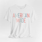 American Made Tee - Retro Red & Blue Graphic T-Shirt