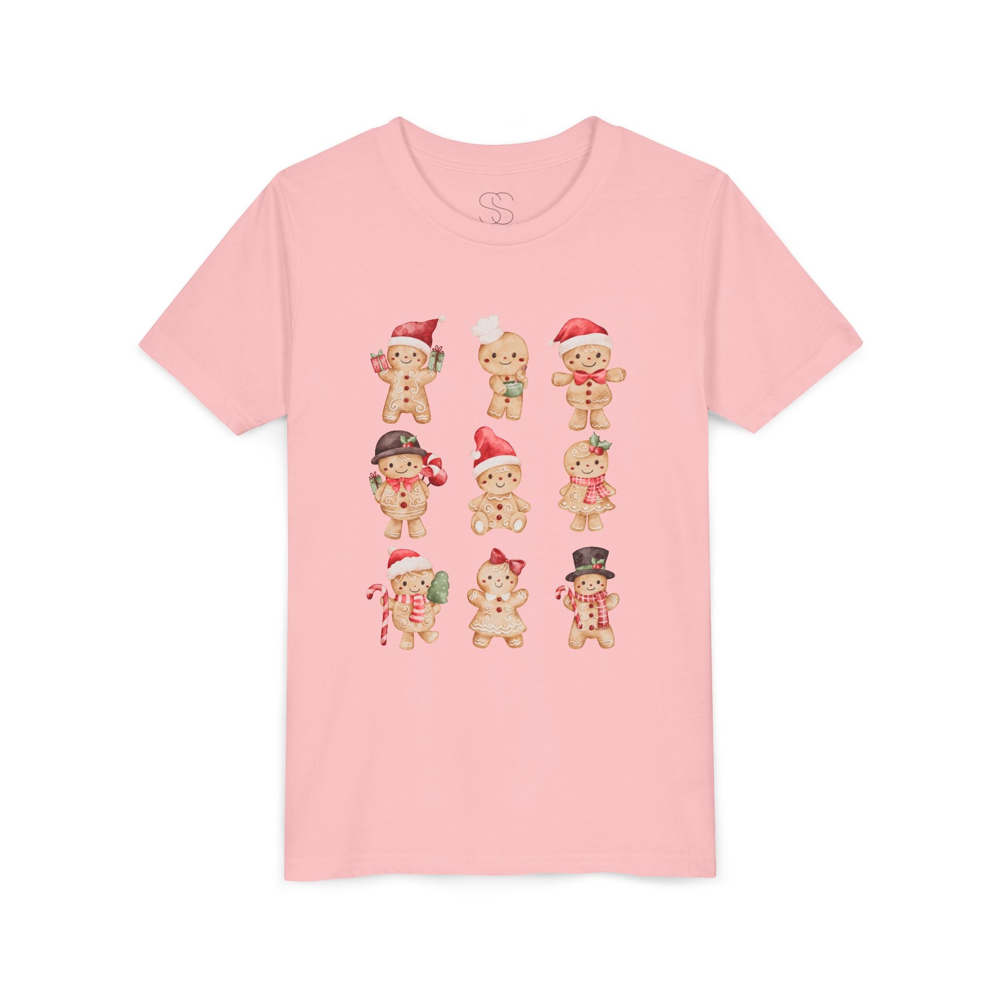 Kids Gingerbread Friends Holiday Tee