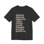 Christmas Reindeer Names Tee
