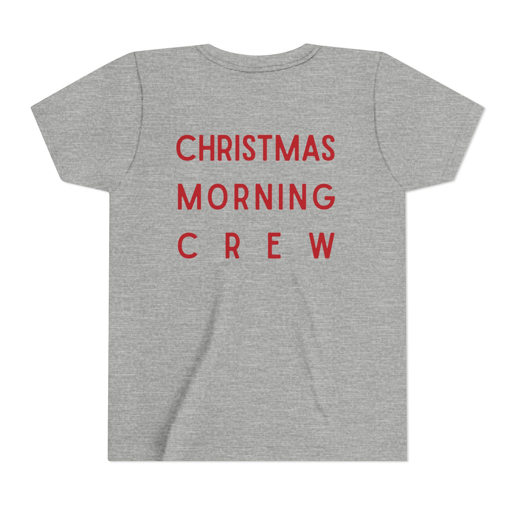 Youth Tee — "Christmas Morning Crew" Holiday Kids T-Shirt