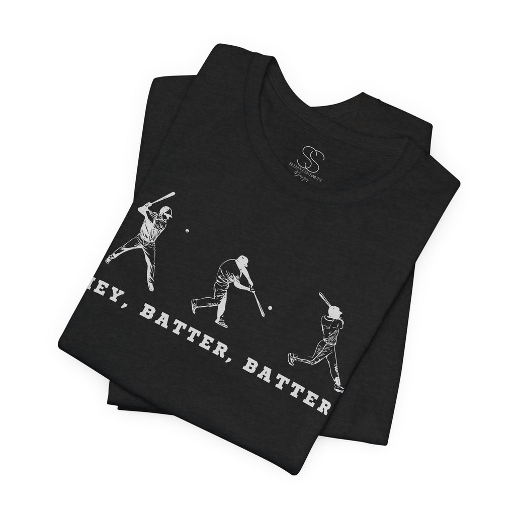 Baseball Batter Sequence T-Shirt — "Hey, Batter, Batter!" Retro Sports Tee