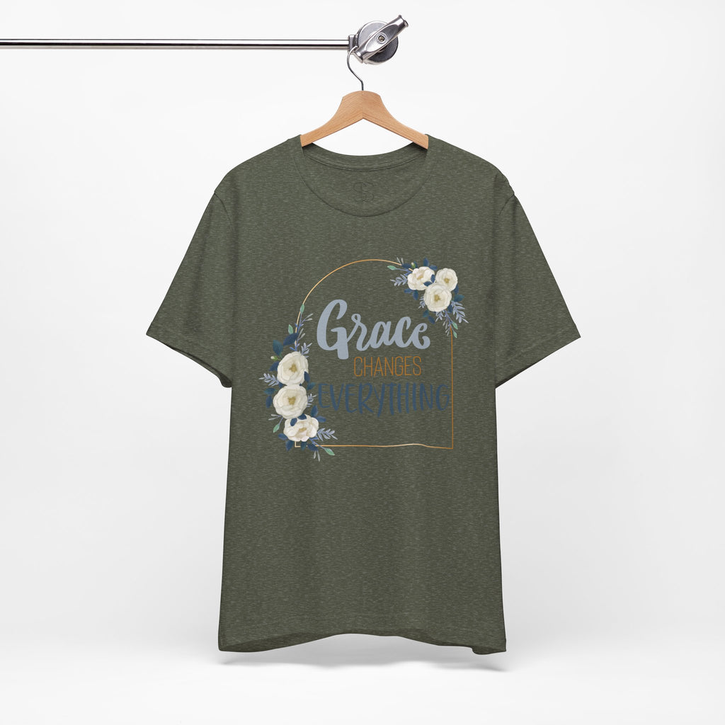 Grace Changes Everything Floral Tee