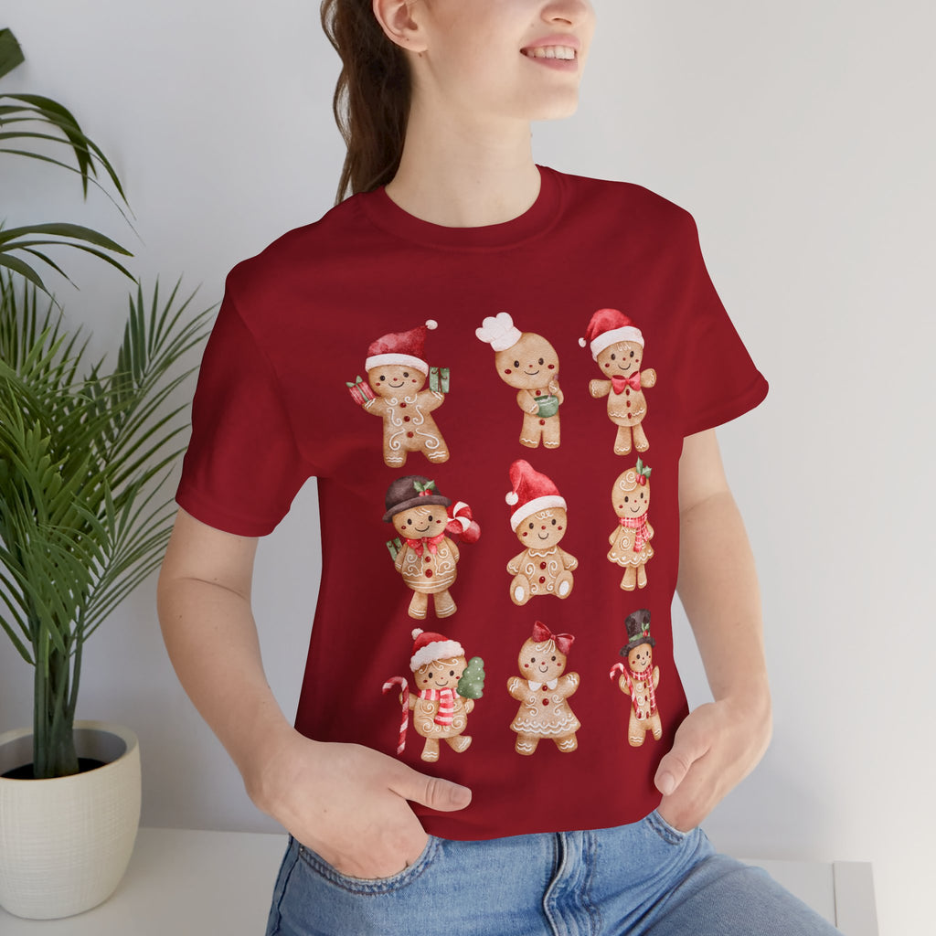 Christmas Gingerbread Characters Tee – Cute Holiday Cookie Shirt
