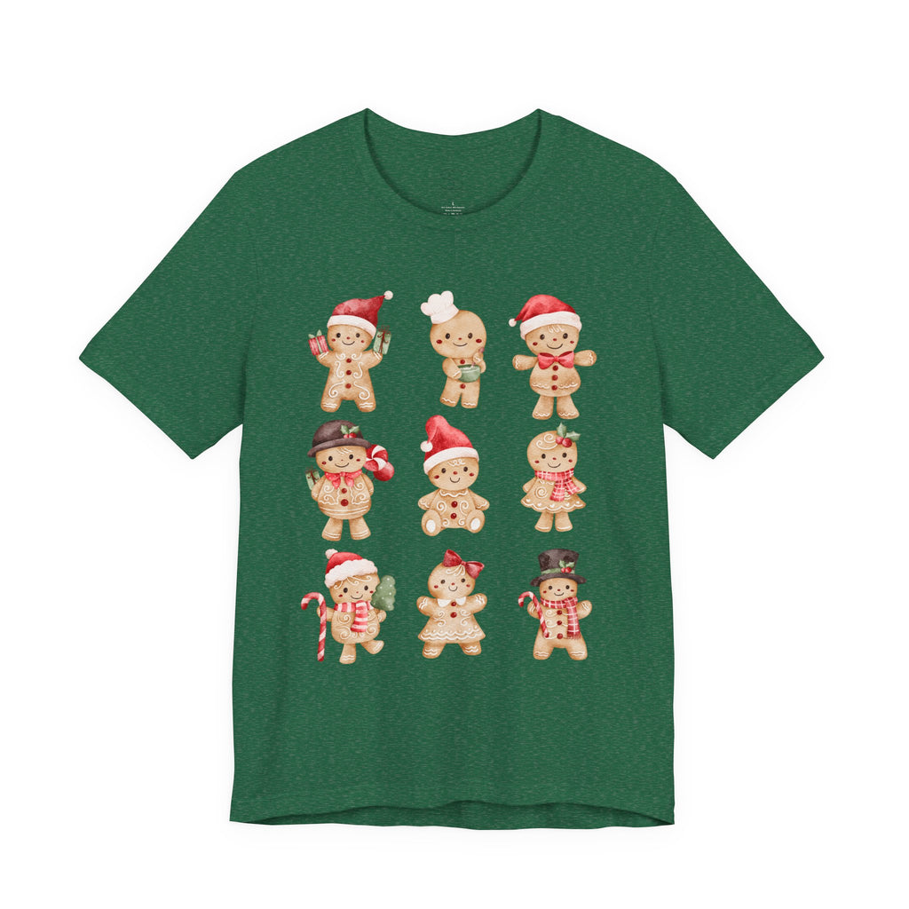 Christmas Gingerbread Characters Tee – Cute Holiday Cookie Shirt