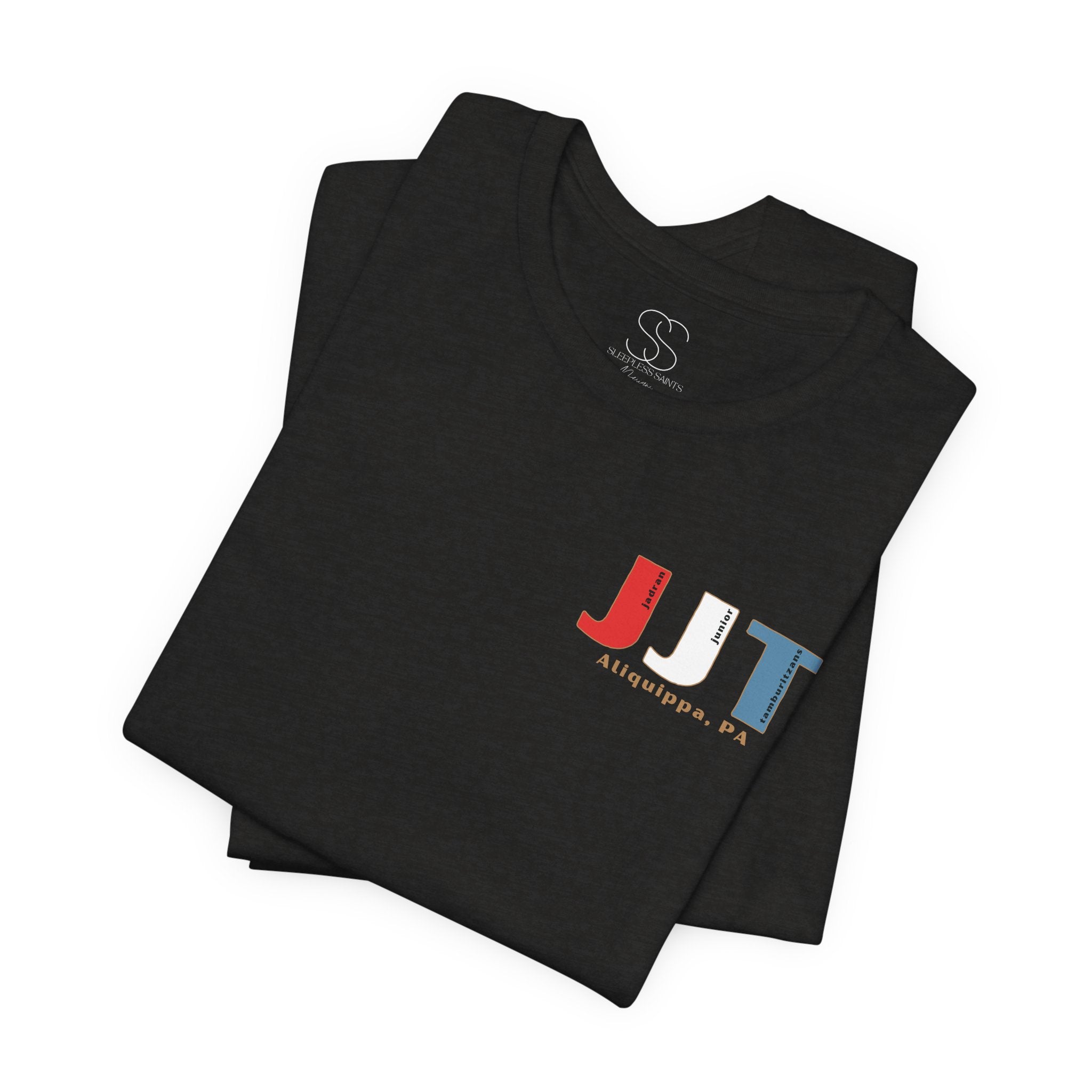 Jadran Junior Tamburitzans Adult T‑Shirt - White and Red Lettering