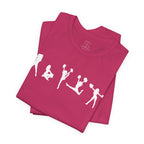 Cheer Poses T-Shirt — Cheerleading Silhouette Tee