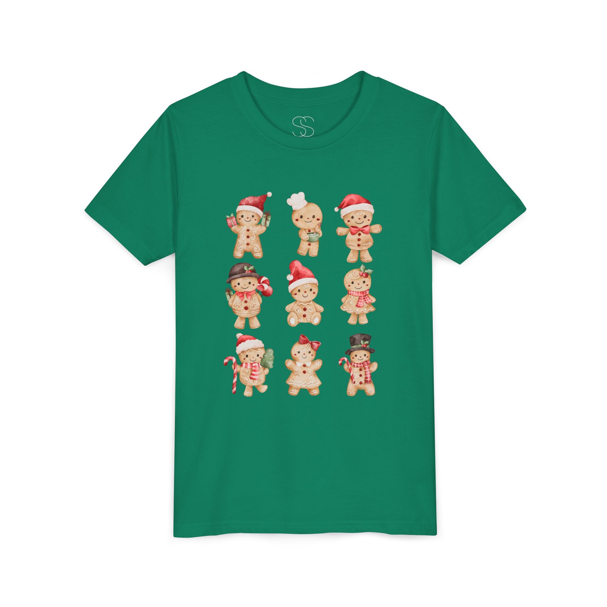 Kids Gingerbread Friends Holiday Tee