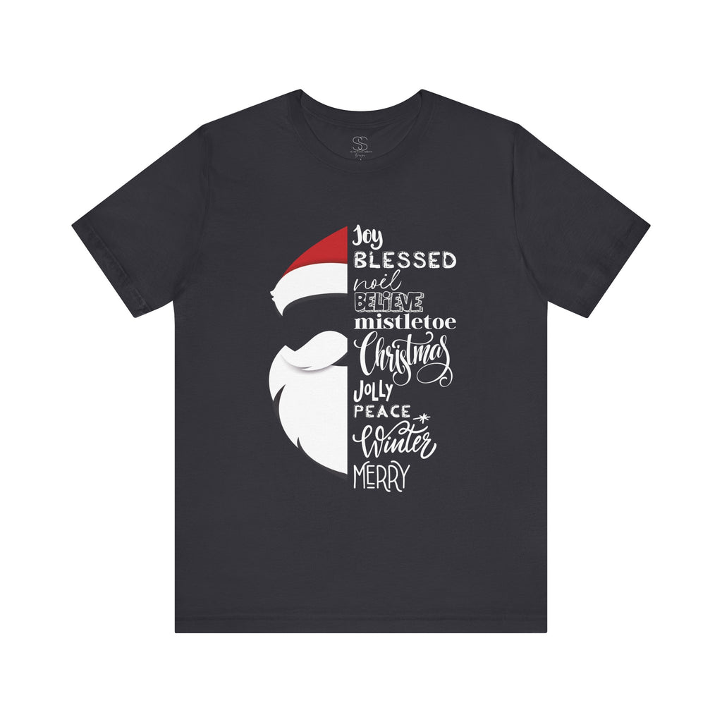 Christmas Santa Word Holiday T-Shirt