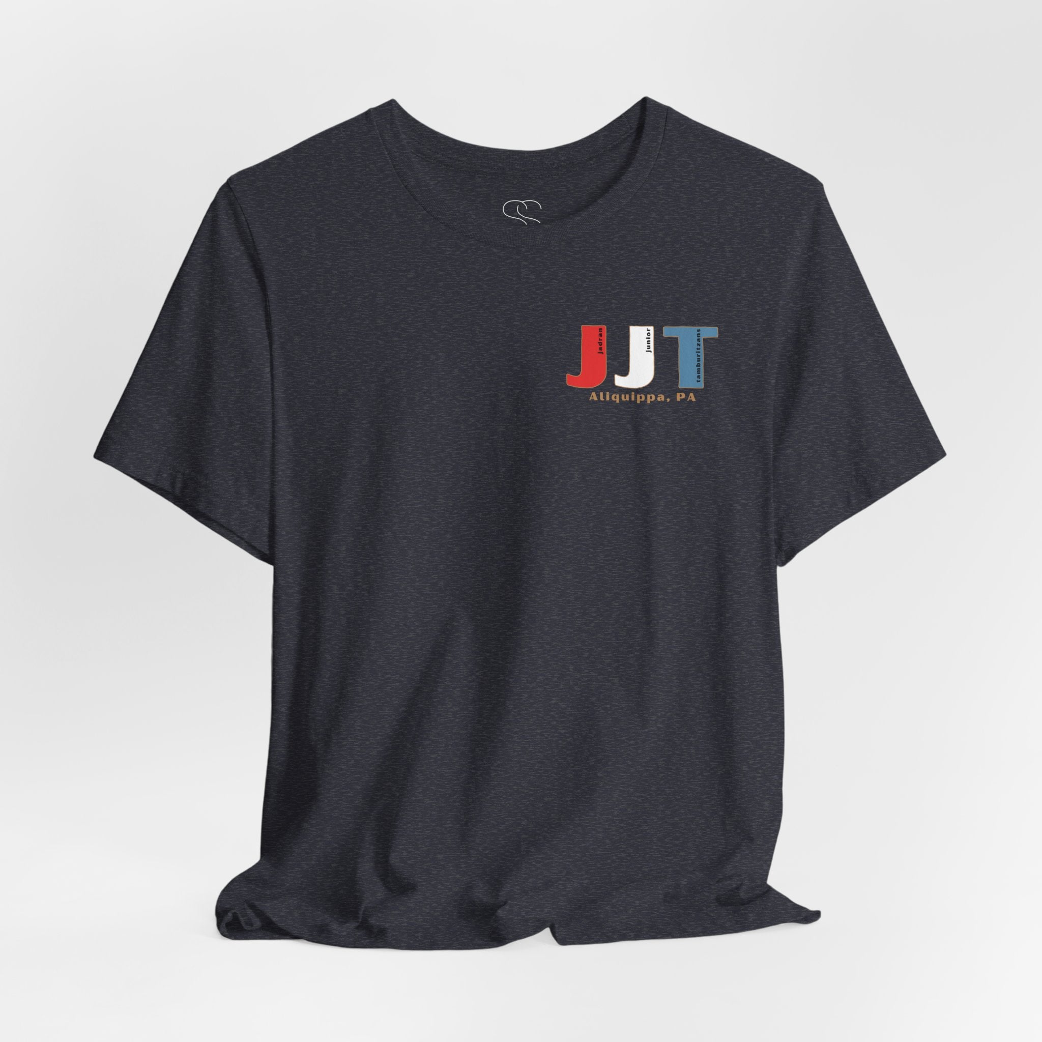 Jadran Junior Tamburitzans Adult T‑Shirt - White and Red Lettering