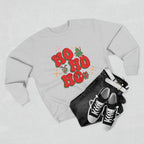 Ho Ho Ho Christmas Sweatshirt — Festive Elf & Reindeer Holiday Crewneck