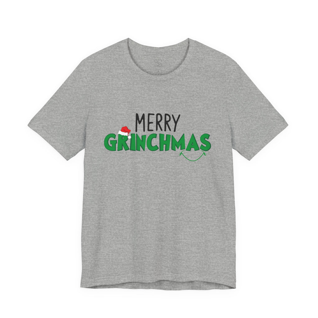 Merry Grinchmas Tee - Unisex Short Sleeve Christmas Shirt
