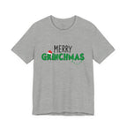 Merry Grinchmas Tee - Unisex Short Sleeve Christmas Shirt