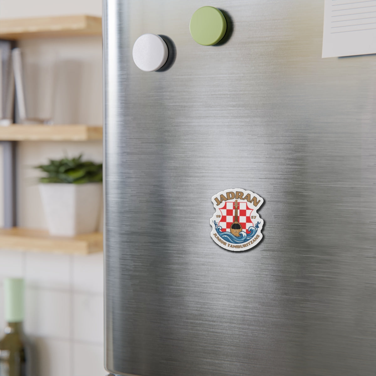 Jadran Junior Tamburitzans Crest Die-Cut Magnet