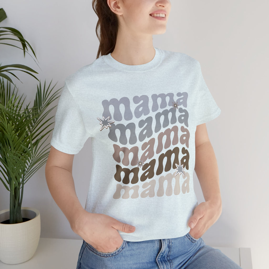 Mama Retro Tee — Vintage-Inspired 'Mama' Stacked Graphic T-Shirt