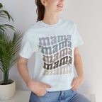 Mama Retro Tee — Vintage-Inspired 'Mama' Stacked Graphic T-Shirt