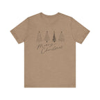 Merry Christmas Minimal Tree Tee