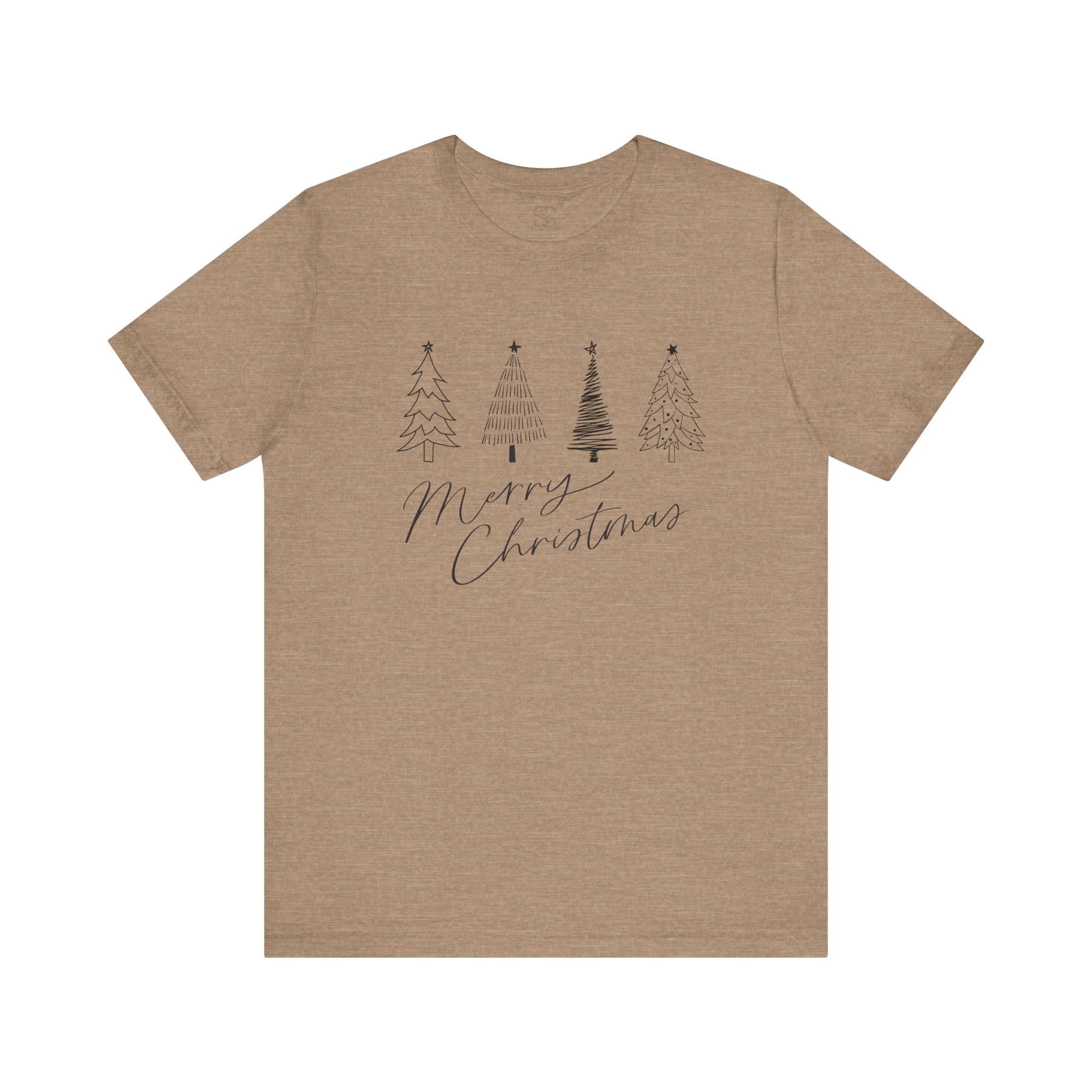 Merry Christmas Minimal Tree Tee