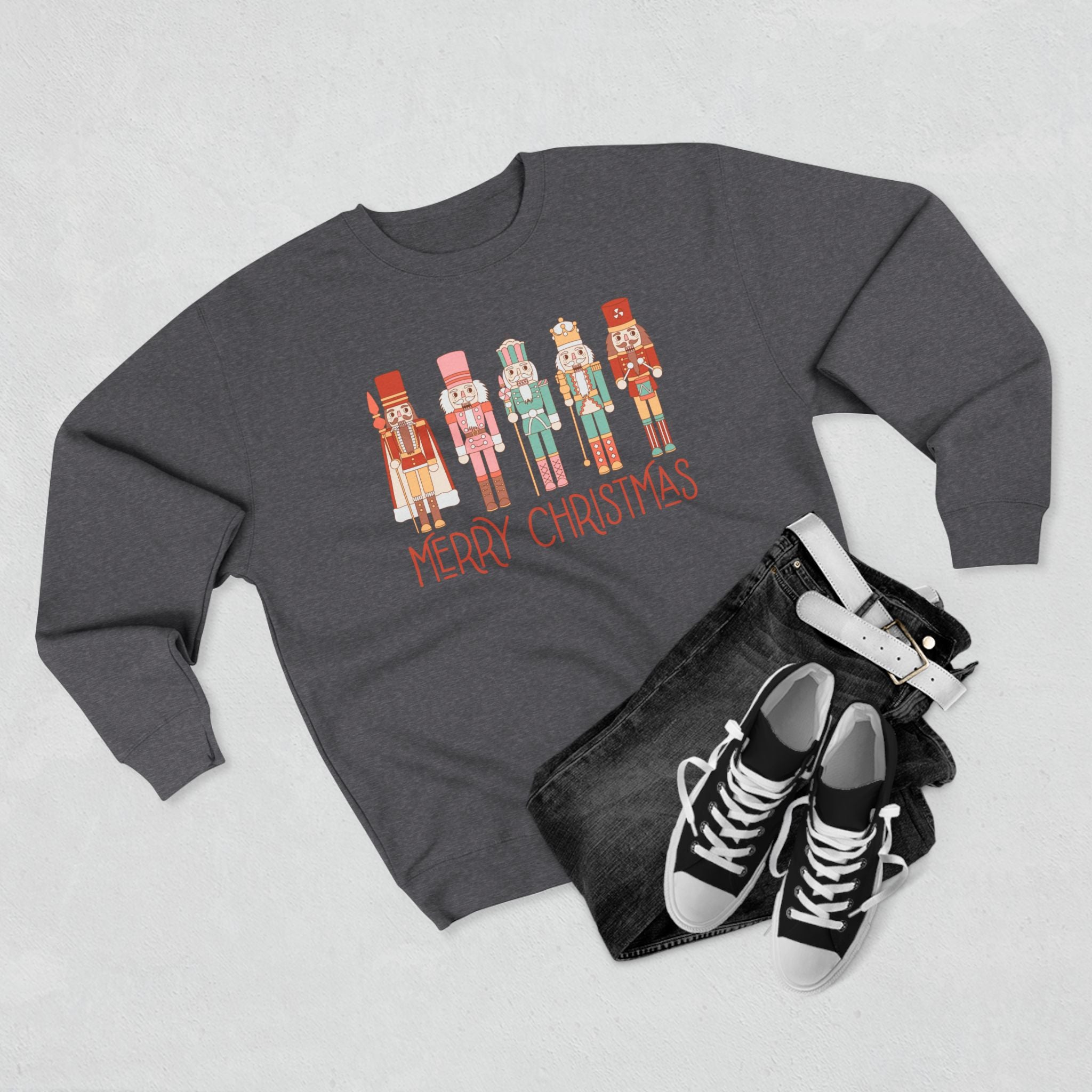 Merry Christmas Nutcracker Crewneck Sweatshirt