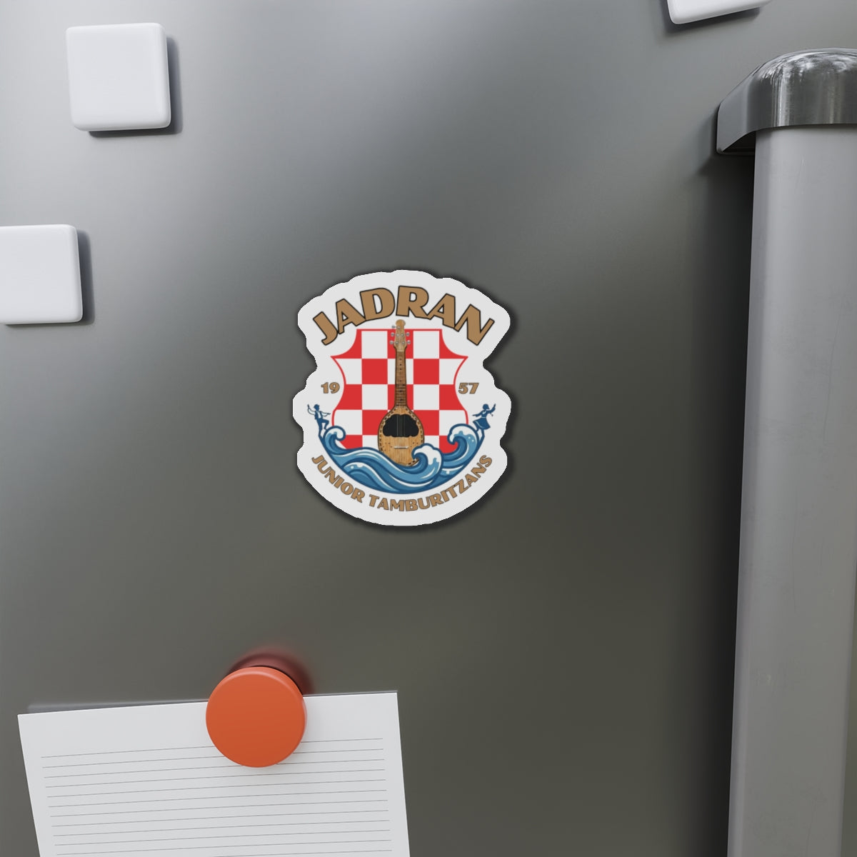 Jadran Junior Tamburitzans Crest Die-Cut Magnet