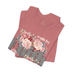 Faith Floral Tee — “Walk by Faith and Not by Sight” Inspirational T‑Shirt
