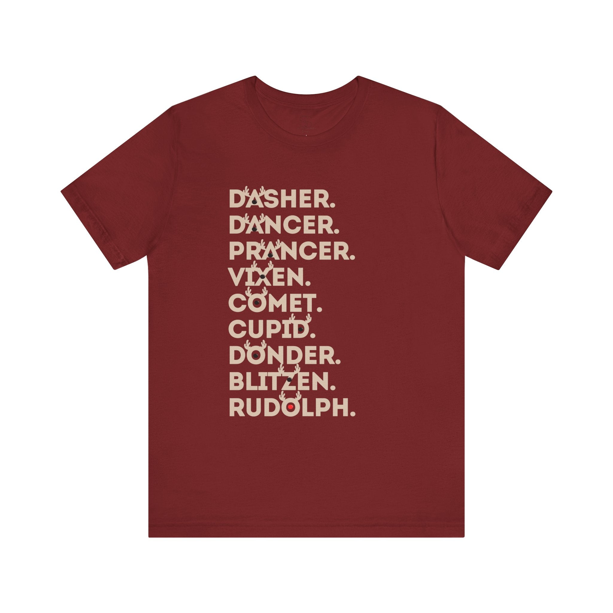Christmas Reindeer Names Tee