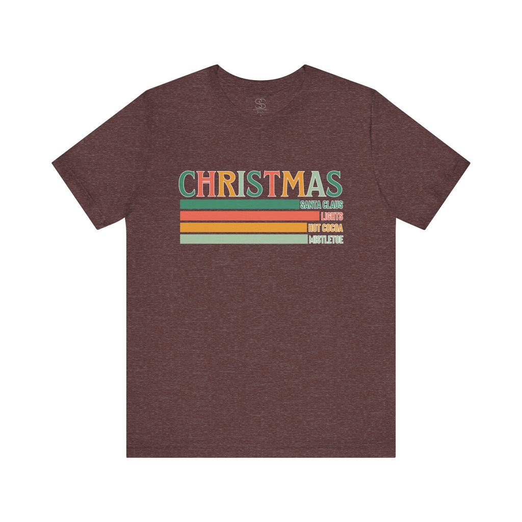 Christmas Words Unisex Jersey Tee