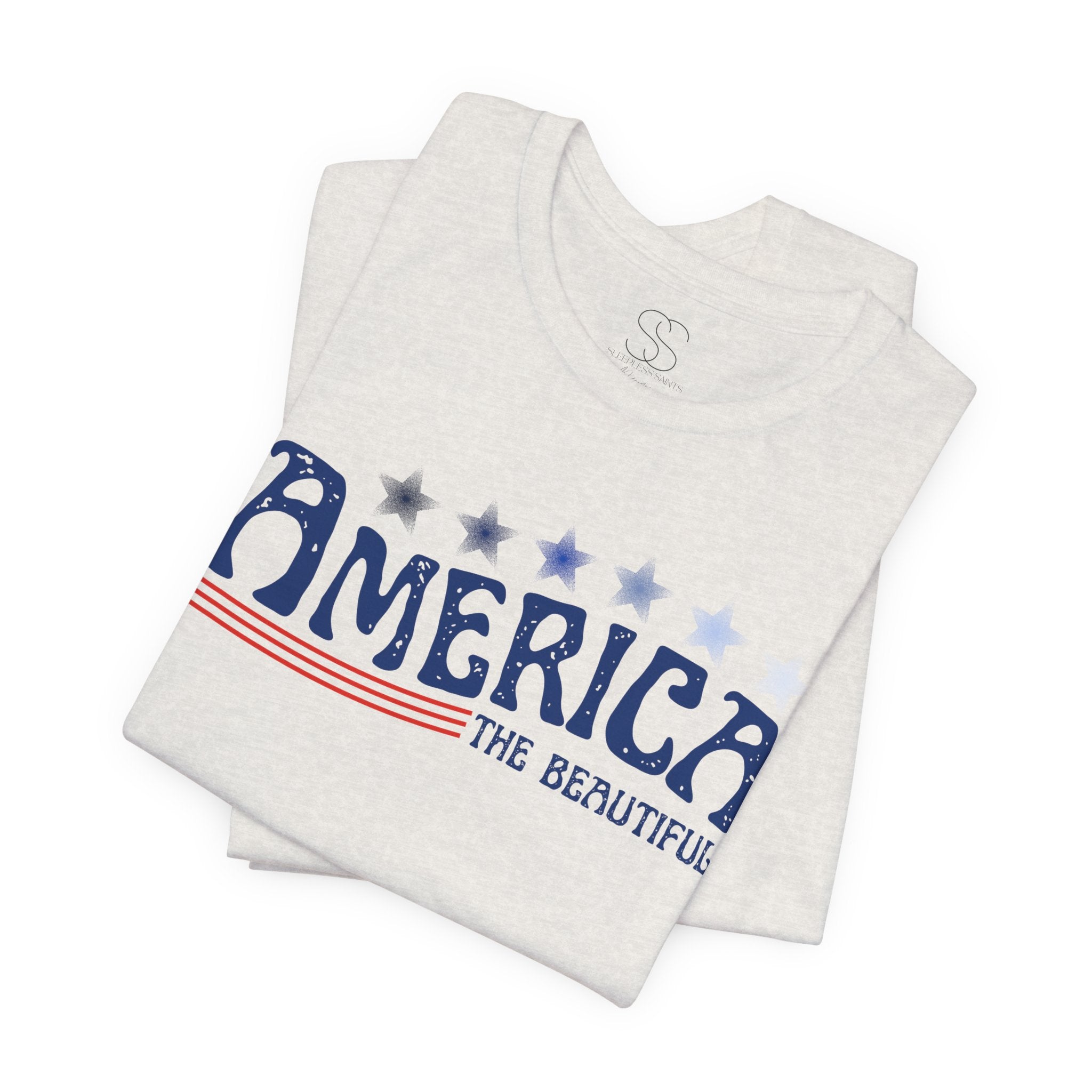 America The Beautiful T-Shirt - Patriotic 4th of July Tee