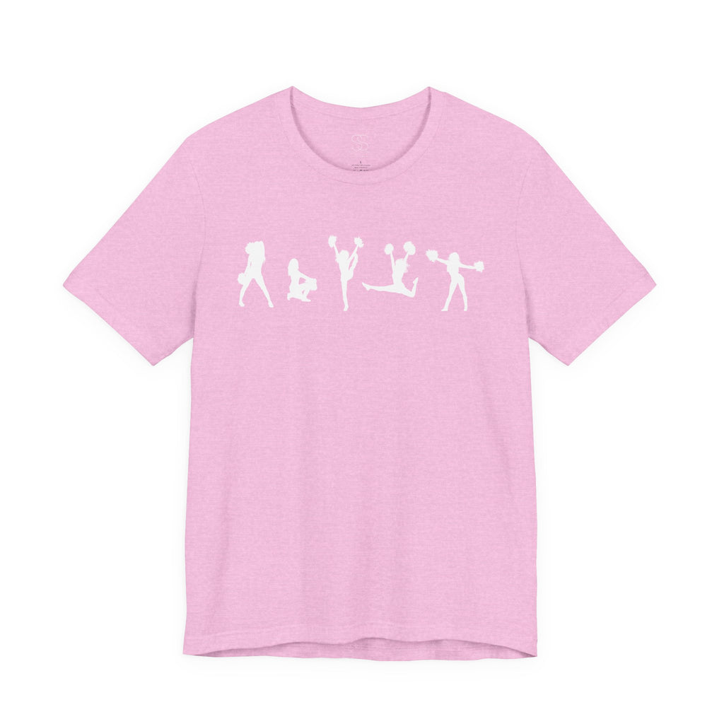 Cheer Poses T-Shirt — Cheerleading Silhouette Tee