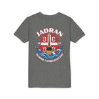 Jadran Junior Tamburitzans Kid Shirt - White and Red Lettering & Serbian Logo