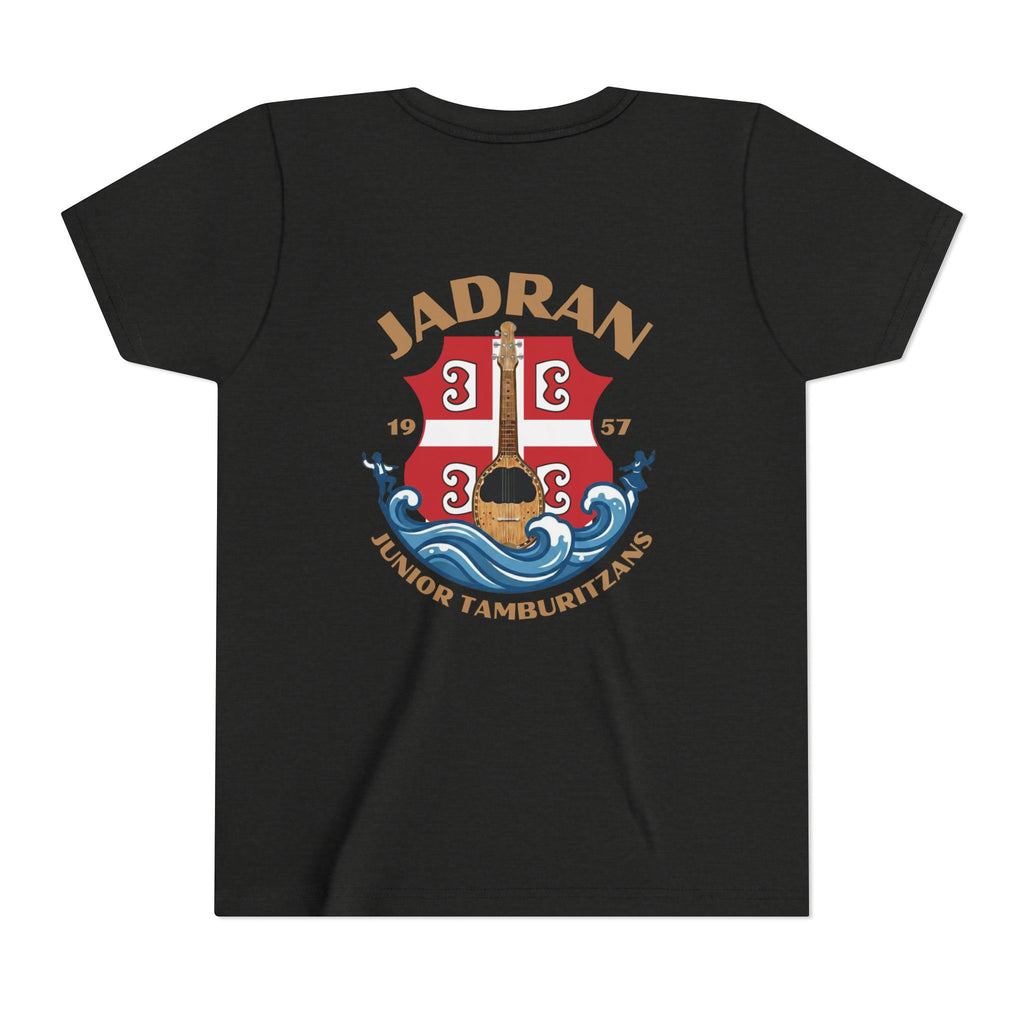 Jadran Junior Tamburitzans Kid Shirt - Tan Lettering & Serbian