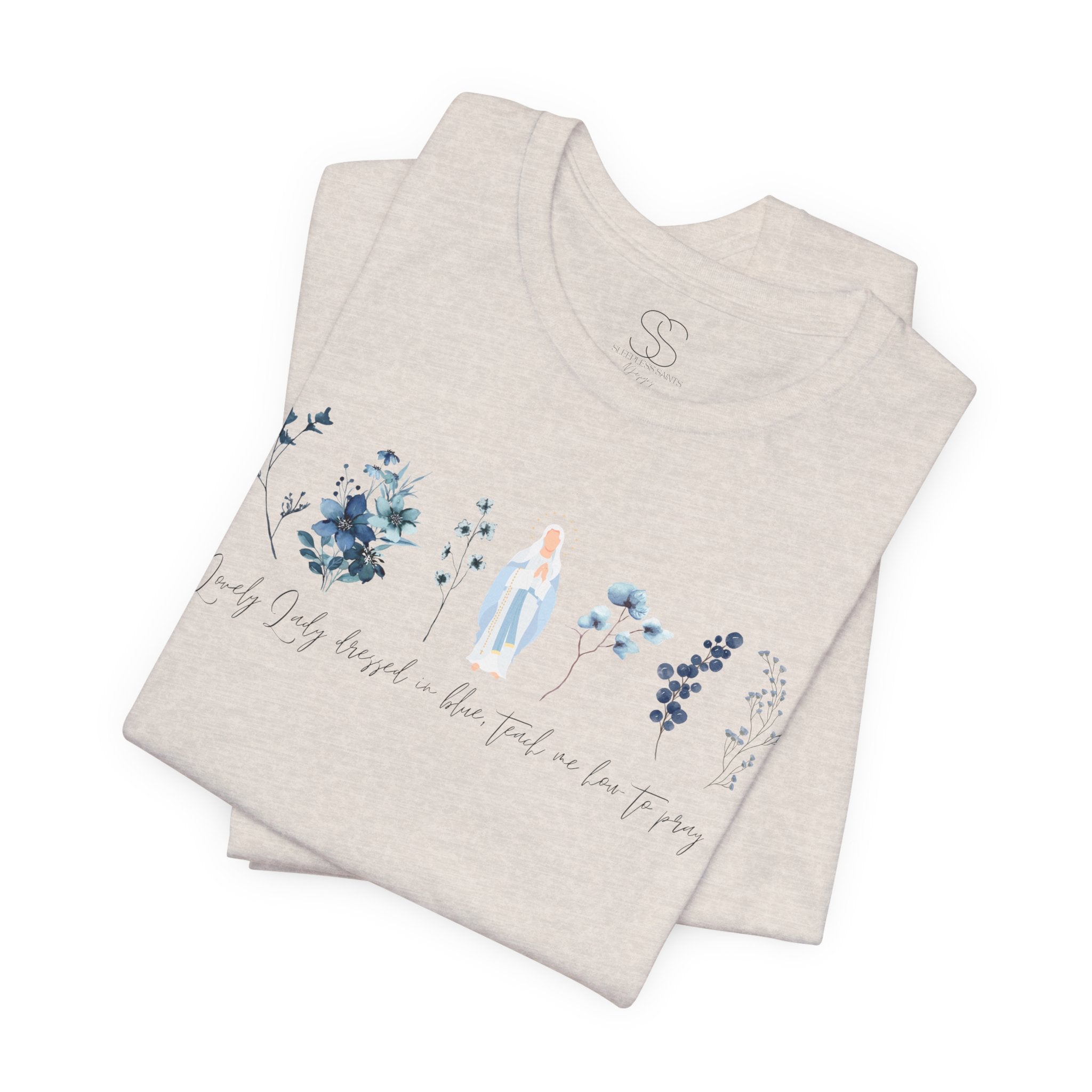 Lovely Lady Dressed in Blue Tee