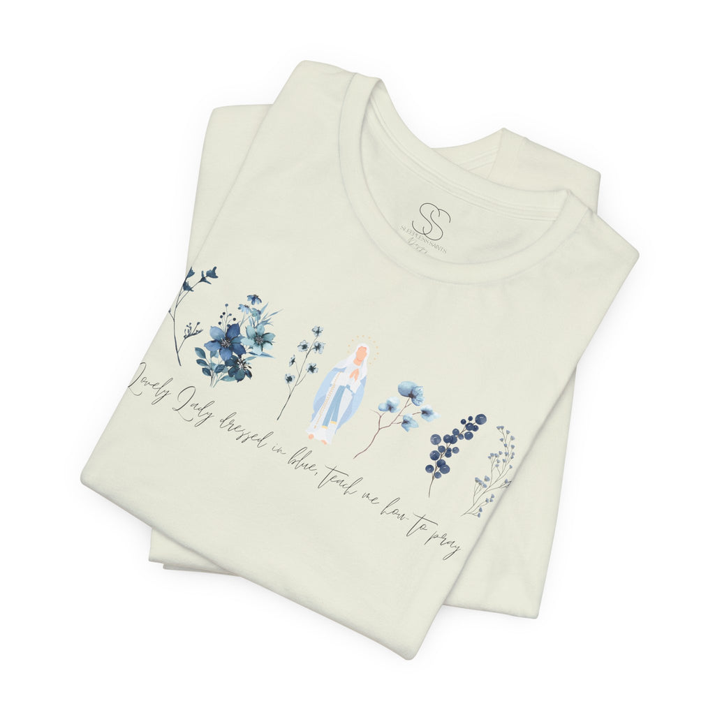 Lovely Lady Dressed in Blue Tee