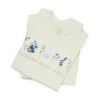 Lovely Lady Dressed in Blue Tee