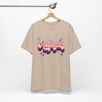 America Retro Graphic Tee - Patriotic 4th of July T-Shirt